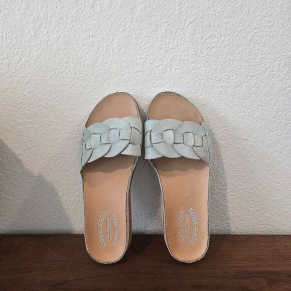 Kork-Ease Dolphin Suede Slides Sz 7 - Picture 1 of 7